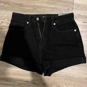 Black Denim Shorts